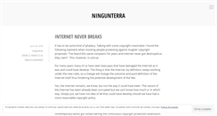 Desktop Screenshot of ningunterra.com